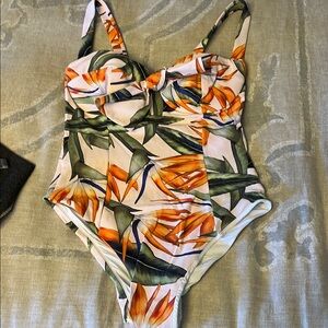 Tropical Floral One-Piece Swimsuit